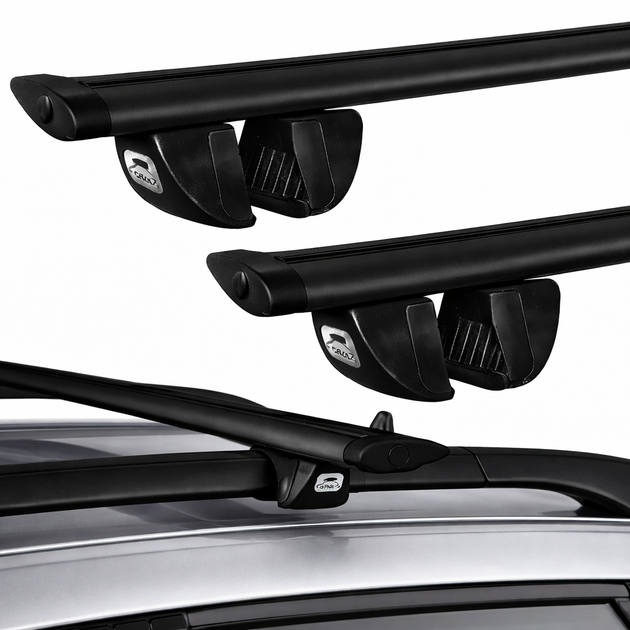 Багажник на рейлінги для SUZUKI Grand Vitara SUV 1998-2004 Amos Futura Wind Black (Dynamic) 1.2 - зображення 2