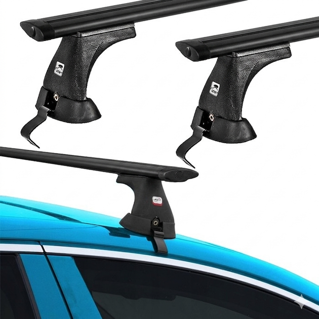 Багажник на дах для FIAT Grande Punto Hatchback 2005>2010 Amos Koala Wind Black (Dynamic) K-M 1.2 - зображення 2