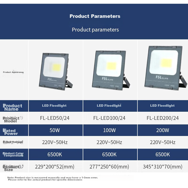 Прожектор светодиодный FSL Foshan Lighting уличный IP65 50Вт 6500K холодный белый - изображение 5
