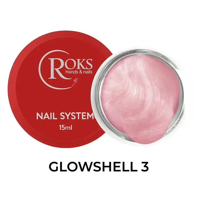 Гель для нарощування №03 ROKS Glowshell 15 мл - изображение 2