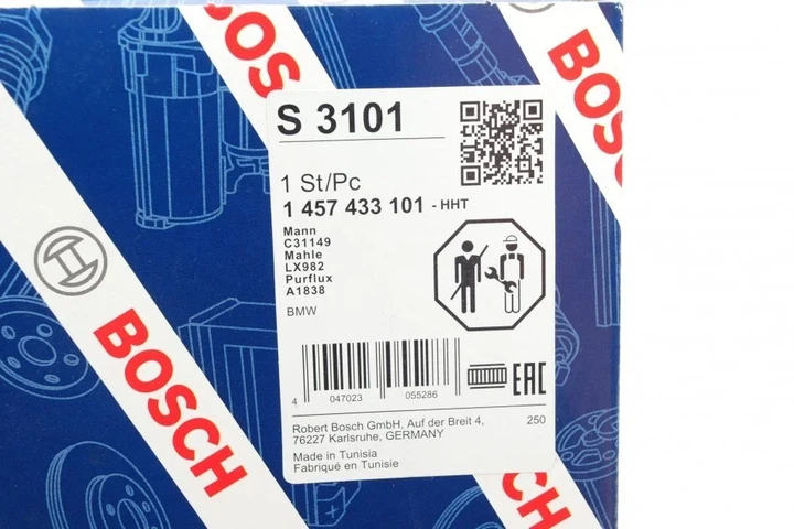 Повітряний фільтр BOSCH 1 457 433 101 BMW 6 Series, 5 Series 13717521023, 13717521037, 1371752103701 - Фото 7 Повітряний фільтр BOSCH 1 457 433 101 BMW 6 Series, 5 Series 13717521023, 13717521037, 1371752103701 - изображение 7