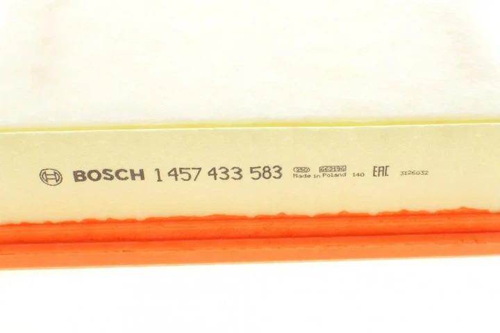 Повітряний фільтр BOSCH 1 457 433 583 Ford S-Max, Focus, Kuga, Mondeo; Volvo V60, V70, XC60, S40, C70, C30, S80, S60, V40, V50 1418712, 30637444, 30757155 - изображение 3