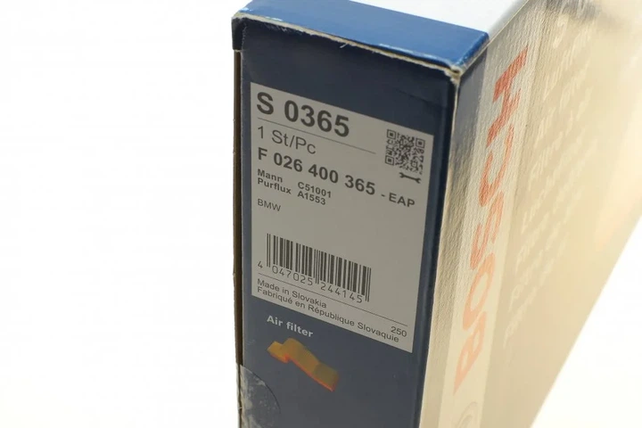 Повітряний фільтр BOSCH F 026 400 365 BMW 7 Series, 5 Series 13717800151 - изображение 7