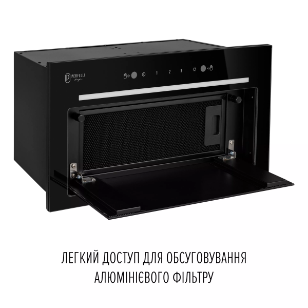 Вытяжка perfelli design filini 5nw nero silenzio - зображення 6