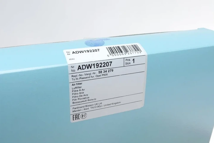 Повітряний фільтр BLUE PRINT ADW192207 Opel Zafira, Astra 013271040, 093181980, 093183389 - Фото 4 Повітряний фільтр BLUE PRINT ADW192207 Opel Zafira, Astra 013271040, 093181980, 093183389 - изображение 4