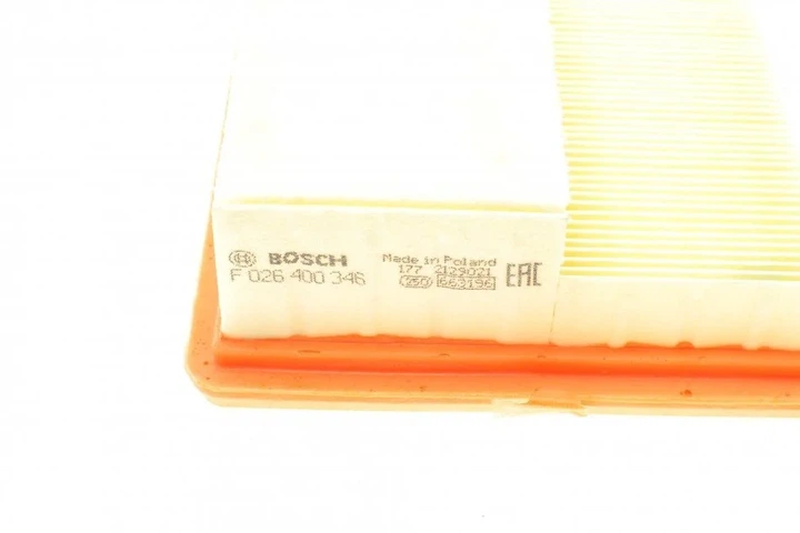 Повітряний фільтр BOSCH F 026 400 346 Fiat Grande Punto, 500, Linea, Doblo, 500L, Tipo, Punto, Panda; Opel Combo; Ford KA; Peugeot Bipper; Citroen Nemo 1797984, 6000633306, 6000633312 - изображение 3