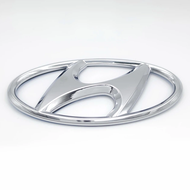 Эмблема логотип Hyundai 108*55 мм ABS хром, глянец - изображение 3