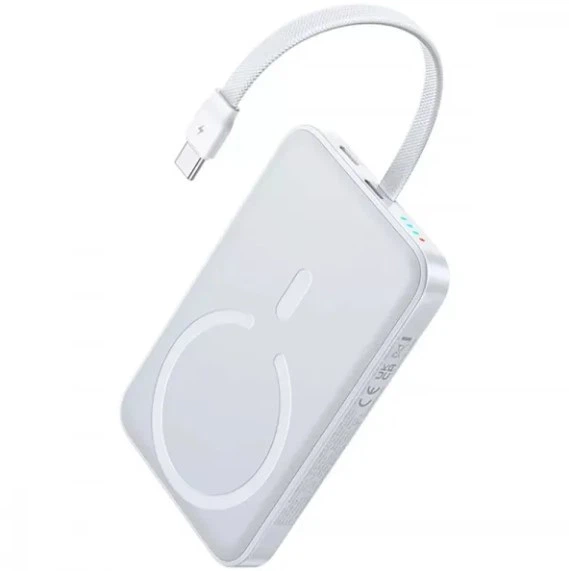 Портативний акумулятор з бездротовою зарядкою Baseus EnerFill FM11 10000mAh 30W White (E0028905) - Фото 3 Портативний акумулятор з бездротовою зарядкою Baseus EnerFill FM11 10000mAh 30W White (E0028905) - зображення 3