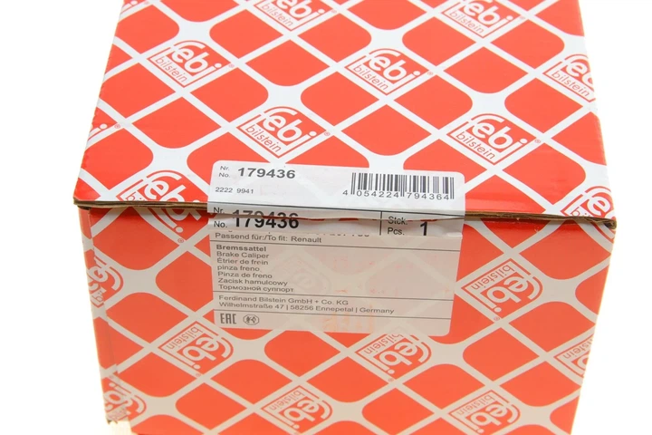 Гальмівний дисковий супорт FEBI 179436 Renault Kangoo; Nissan Kubistar 4101100QAG, 7701205625, 7701206000 - изображение 10