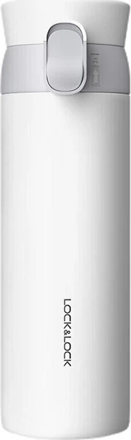 Термокружка LOCK&LOCK Aspiration Bounce 450 мл White - Фото 1 Термокружка LOCK&LOCK Aspiration Bounce 450 мл White - изображение 1