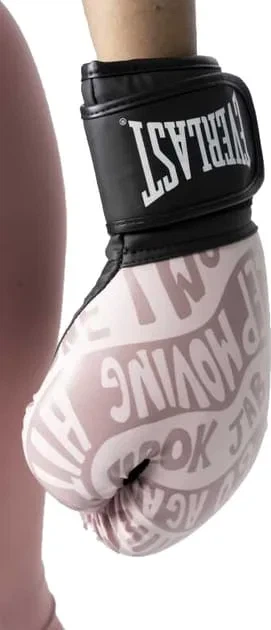 Боксерские перчатки Everlast полиуретан 14 унций розовые - изображение 2