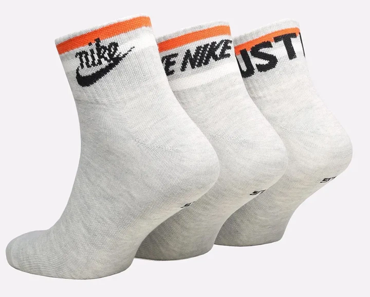 Шкарпетки Nike полиэстер 38-42 серые 3 пары - Фото 2 Шкарпетки Nike полиэстер 38-42 серые 3 пары - изображение 2