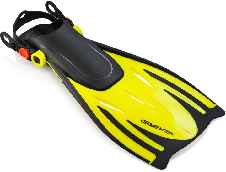 Ласты Aqua Speed резиновые 38-41 черные желтые унисекс - изображение 4