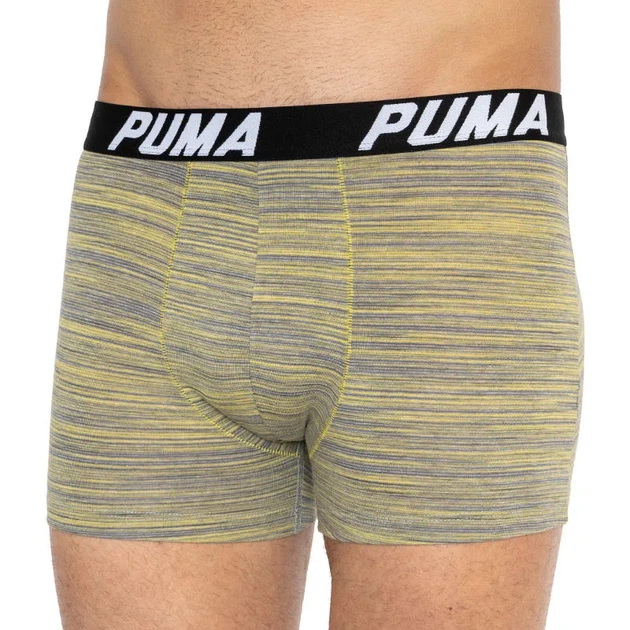 Трусы-боксеры Puma хлопок XL серый желтый 2 пары - Фото 6 Трусы-боксеры Puma хлопок XL серый желтый 2 пары - изображение 6