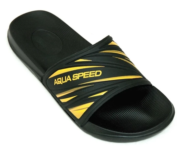 Шлепанцы Aqua Speed EVA 45 черный желтый мужские - изображение 2