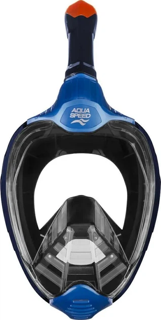 Повнолицьова маска AQUA SPEED силікон S/M синій червоний - зображення 4