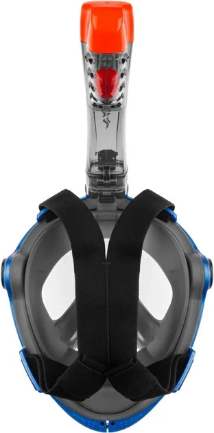 Повнолицьова маска Aqua Speed силікон L/XL чорна синя - Фото 5 Повнолицьова маска Aqua Speed силікон L/XL чорна синя - зображення 5
