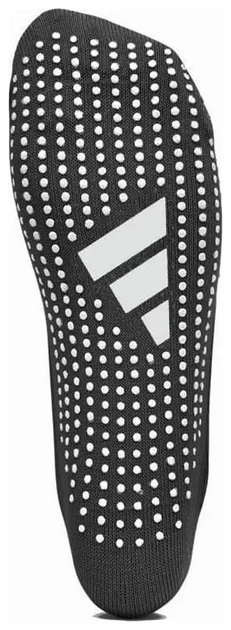 Шкарпетки для йоги Adidas бавовна S/M чорні - Фото 2 Шкарпетки для йоги Adidas бавовна S/M чорні - зображення 2