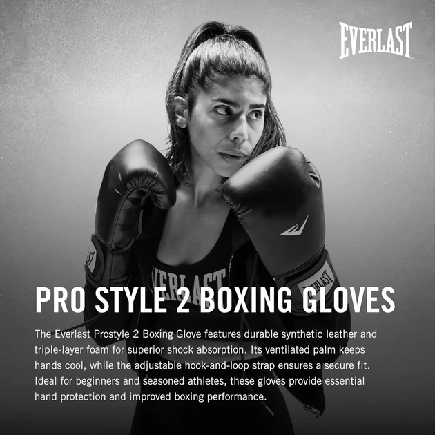 Боксерские перчатки Everlast 12 унций полиуретан красные унисекс - Фото 2 Боксерские перчатки Everlast 12 унций полиуретан красные унисекс - изображение 2