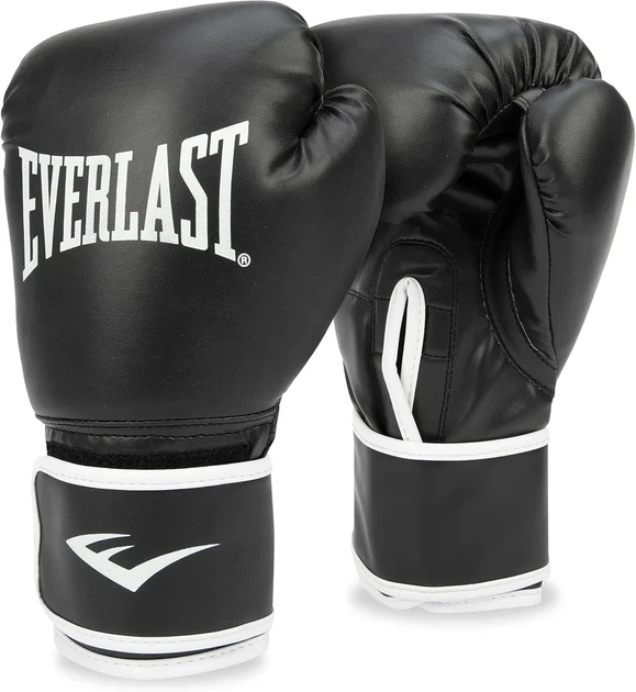 Боксерские перчатки Everlast синтетическая кожа S/M черный унисекс - изображение 9
