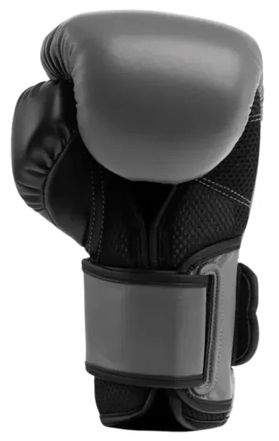 Боксерские перчатки Everlast 100% полиуретан 16 унций серые черные унисекс - Фото 3 Боксерские перчатки Everlast 100% полиуретан 16 унций серые черные унисекс - изображение 3