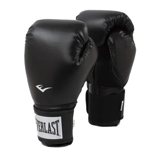 Боксерские перчатки Everlast 100% полиуретан 14 унций черный унисекс - Фото 1 Боксерские перчатки Everlast 100% полиуретан 14 унций черный унисекс - изображение 1