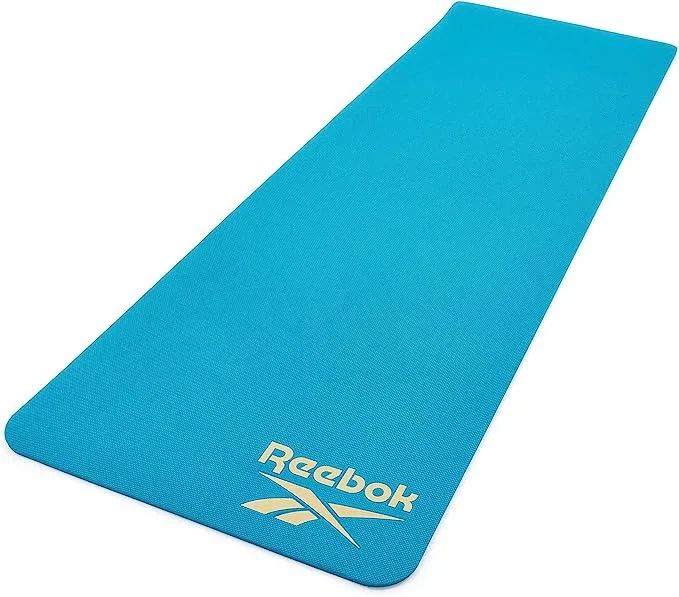 Коврик Reebok ПВХ 176х61х0 8 см голубой для тренировок бег и фитнеса - Фото 2 Коврик Reebok ПВХ 176х61х0 8 см голубой для тренировок бег и фитнеса - изображение 2