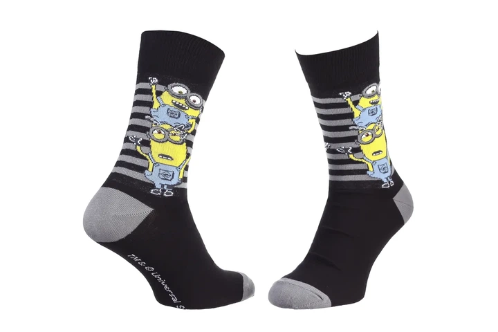 Шкарпетки MINIONS хлопок 39-42 черные - Фото 1 Шкарпетки MINIONS хлопок 39-42 черные - изображение 1