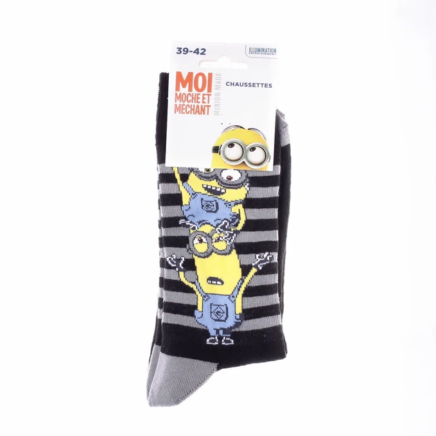 Шкарпетки MINIONS хлопок 39-42 черные - Фото 2 Шкарпетки MINIONS хлопок 39-42 черные - изображение 2