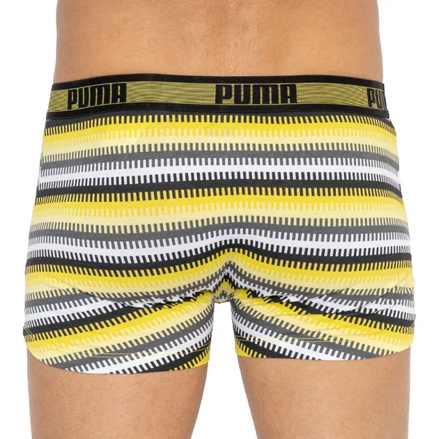 Трусы-шорты Puma хлопок L белый серый черный желтый 2 пары - Фото 3 Трусы-шорты Puma хлопок L белый серый черный желтый 2 пары - изображение 3