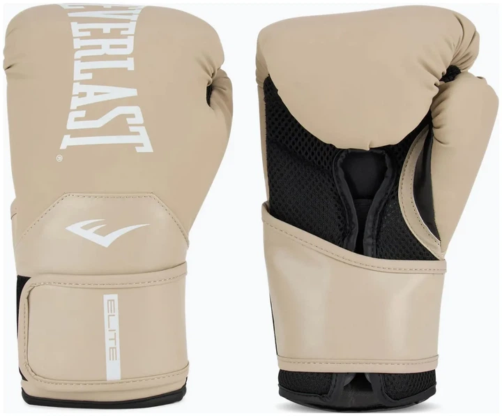 Боксерские перчатки Everlast 16 унций бежевый нитрил-бутадиен-каучук полиуретан полиэстер - Фото 1 Боксерские перчатки Everlast 16 унций бежевый нитрил-бутадиен-каучук полиуретан полиэстер - изображение 1