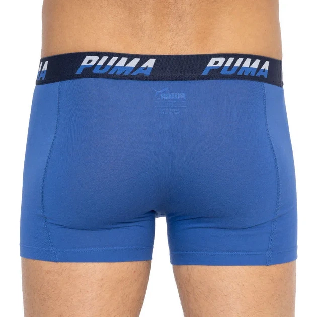 Трусы-боксёры Puma хлопок M синий белый 2 пары - изображение 5