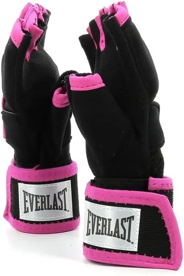 Бинти-рукавички Everlast S/M полимеризованный каучук черный розовый - Фото 4 Бинти-рукавички Everlast S/M полимеризованный каучук черный розовый - изображение 4
