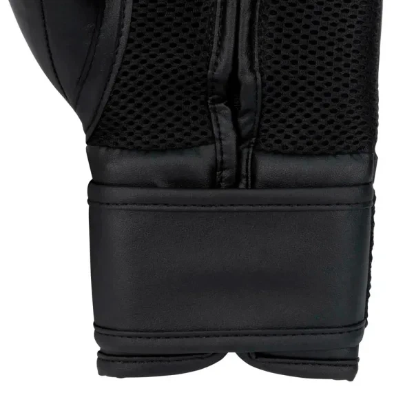 Боксерские перчатки Everlast полиуретан 8 унций черный серый - изображение 4