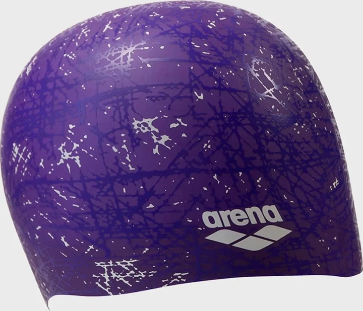 Шапка для плавания Arena силикон One Size фиолетовая - изображение 3
