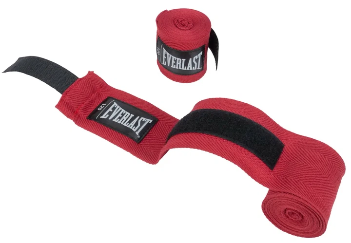 Бинти Everlast нейлон 120 см красные - Фото 3 Бинти Everlast нейлон 120 см красные - изображение 3