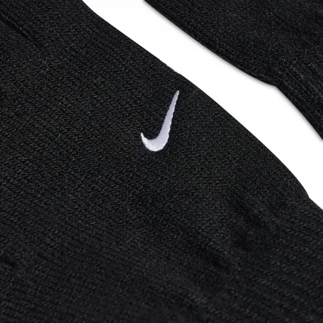 Теплые перчатки NIKE акрил L/XL черные - Фото 3 Теплые перчатки NIKE акрил L/XL черные - изображение 3