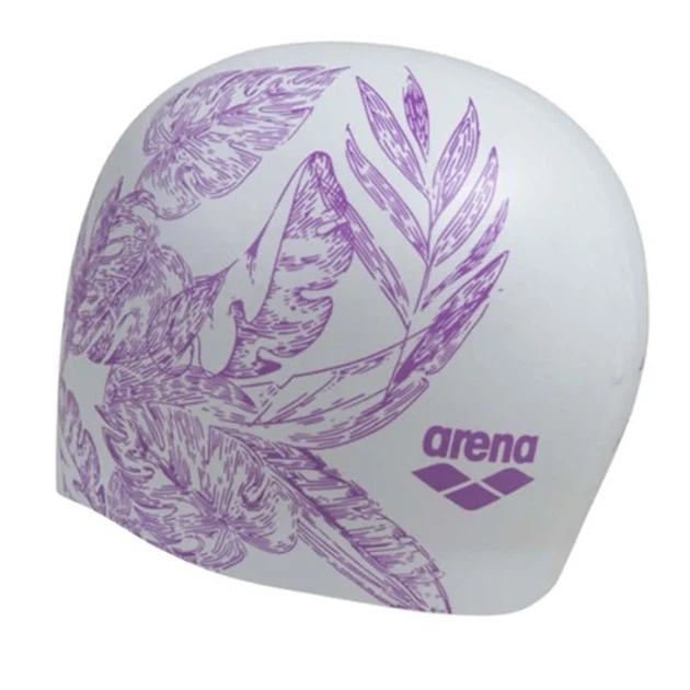 Шапка для плавания Arena силикон OSFM белая женская - Фото 1 Шапка для плавания Arena силикон OSFM белая женская - изображение 1
