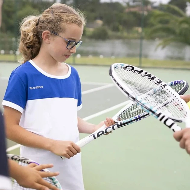 Тенісна ракетка Tecnifibre алюміній 21 дюйм біла для дітей - Фото 3 Тенісна ракетка Tecnifibre алюміній 21 дюйм біла для дітей - зображення 3