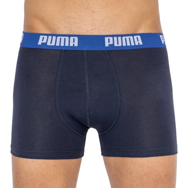 Трусы-боксеры Puma 95% хлопок 5% эластан S синий оранжевый 2 пары - изображение 4