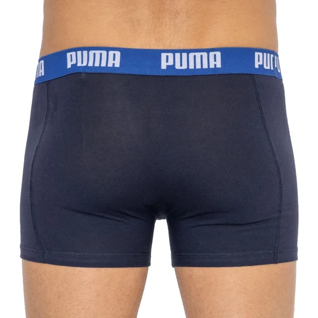 Трусы-боксеры Puma 95% хлопок 5% эластан S синий оранжевый 2 пары - изображение 5