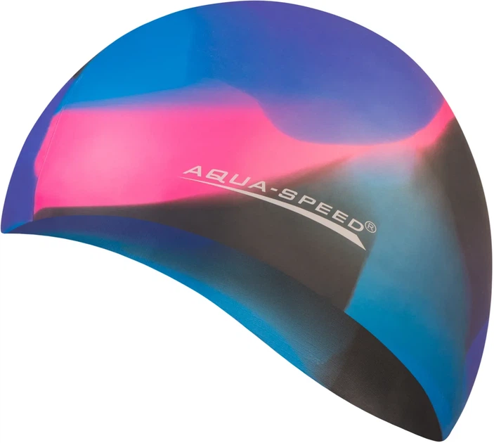 Шапка для плавания Aqua Speed силиконовая OSFM мультиколор - Фото 1 Шапка для плавания Aqua Speed силиконовая OSFM мультиколор - изображение 1
