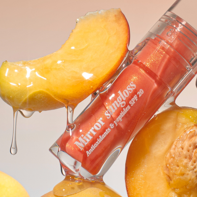 Сонцезахисний блиск для губ HUGS Mirror Sungloss Spurkling Bellini SPF 20+ PA++ 5,5 мл - зображення 5