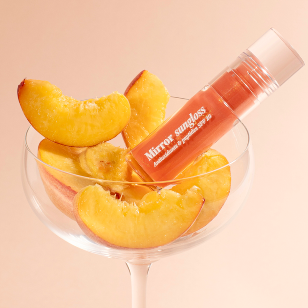 Сонцезахисний блиск для губ HUGS Mirror Sungloss Spurkling Bellini SPF 20+ PA++ 5,5 мл - зображення 7