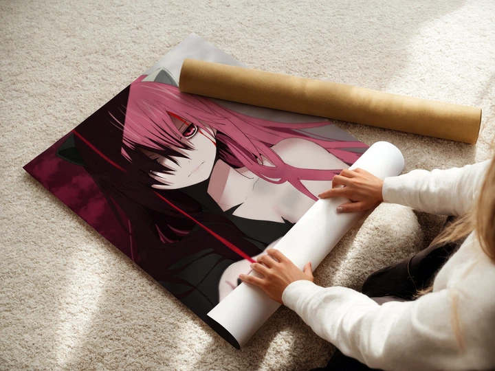 Постер Эльфийская песнь, Elfen Lied, Lucy, Nyu, Люси, аниме, A3 42×30 см (id5261) - изображение 3
