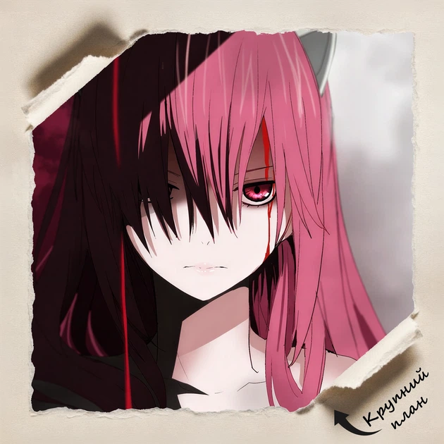 Постер Эльфийская песнь, Elfen Lied, Lucy, Nyu, Люси, аниме, A3 42×30 см (id5261) - изображение 4