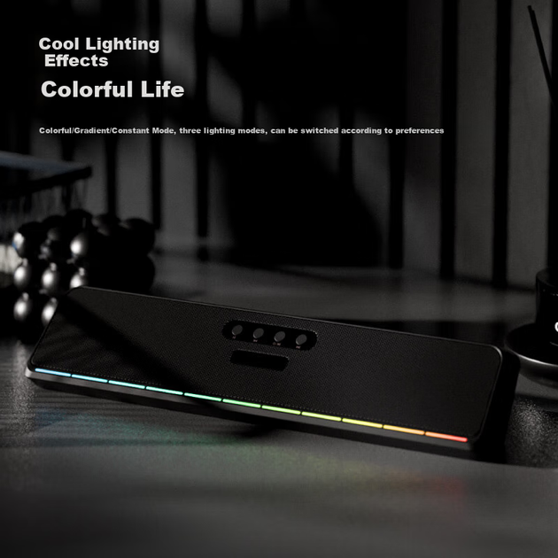 COLORFIRE Барвисті комп'ютерні колонки Домашній настільний сабвуфер Ноутбук Онлайн-клас Довга Bluetooth-колонка для оплати Кут 45° Дизайн CL100 Білий - зображення 6