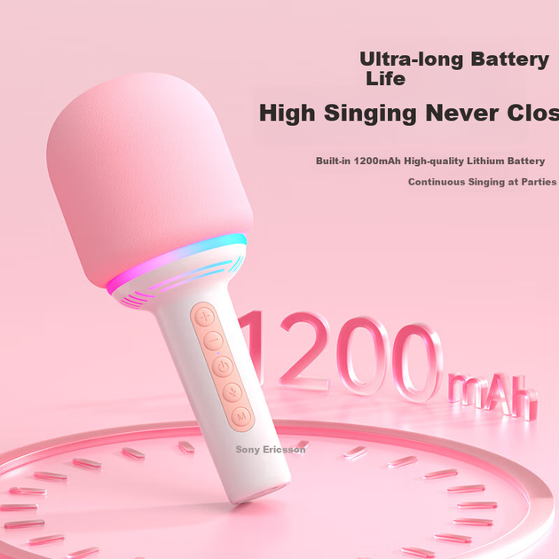 Микрофон-колонка Soaiy MC69, беспроводная, Bluetooth, караоке - Фото 8 Микрофон-колонка Soaiy MC69, беспроводная, Bluetooth, караоке - изображение 8