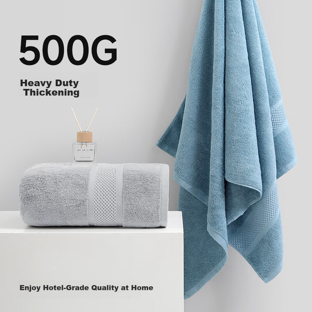 Банное полотенце MUJI, 10-й класс антибактериального качества, Синьцзян, 100% чистый хлопок, утолщенное, приятное для кожи, с высокой впитываемостью, премиум-класса, мужское, большой размер. - изображение 5