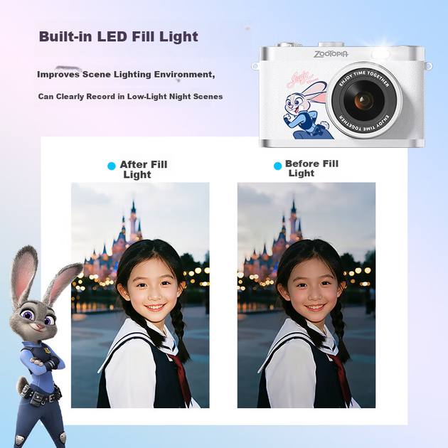 Фотоапарат дитячий Disney Zootopia HD з CCD-матрицею, для хлопчиків/дівчаток - зображення 10